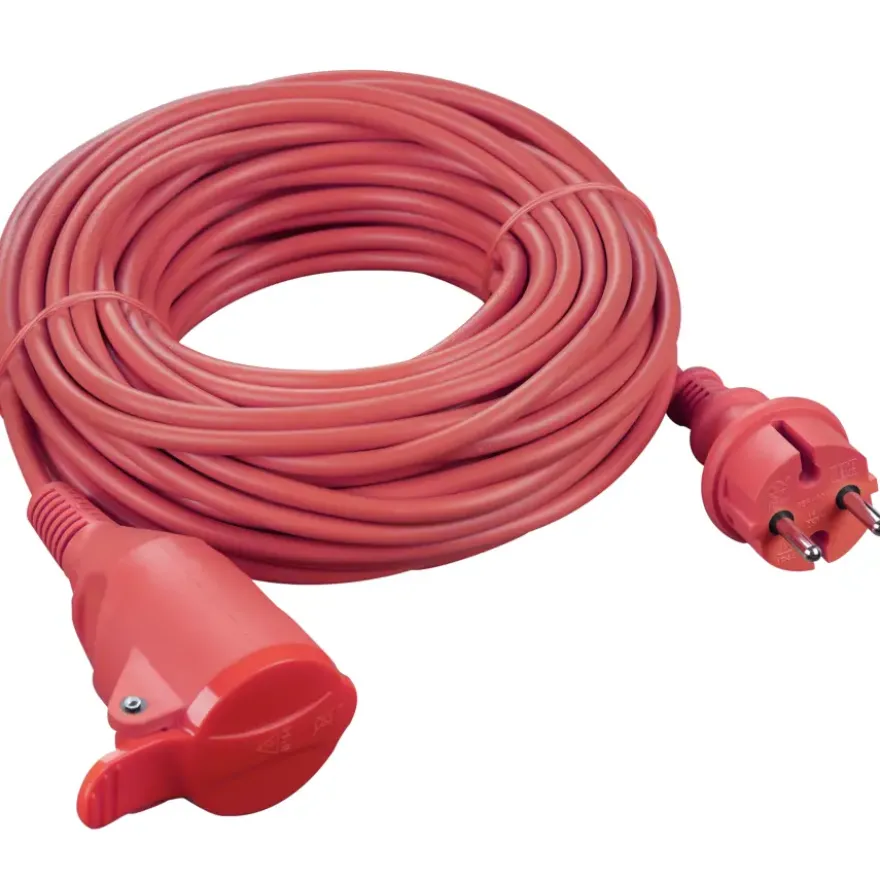 Handson Verlengsnoer Rood 2x1,5mm 20 Meter