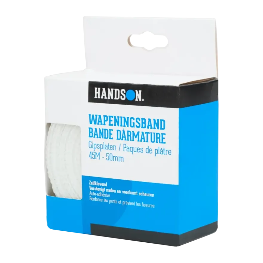 Handson wapeningsband zelfklevend voor gipsplaten 45 m 50 mm wit