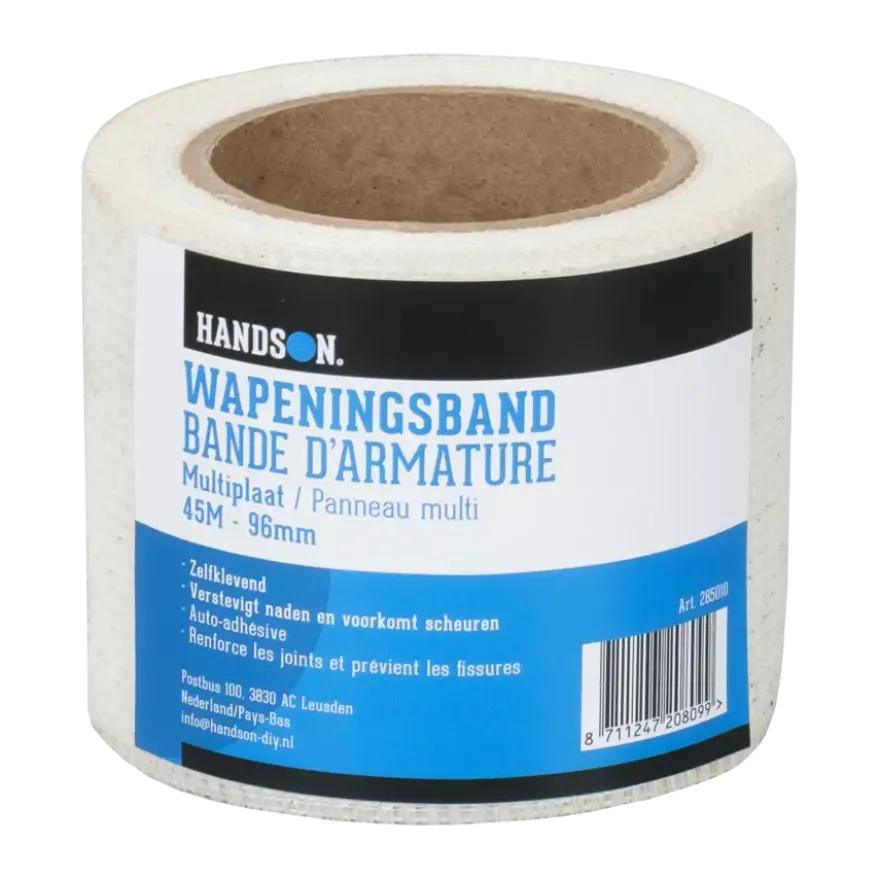 Handson wapeningsband zelfklevend voor multiplaten 96 mm 45 meter