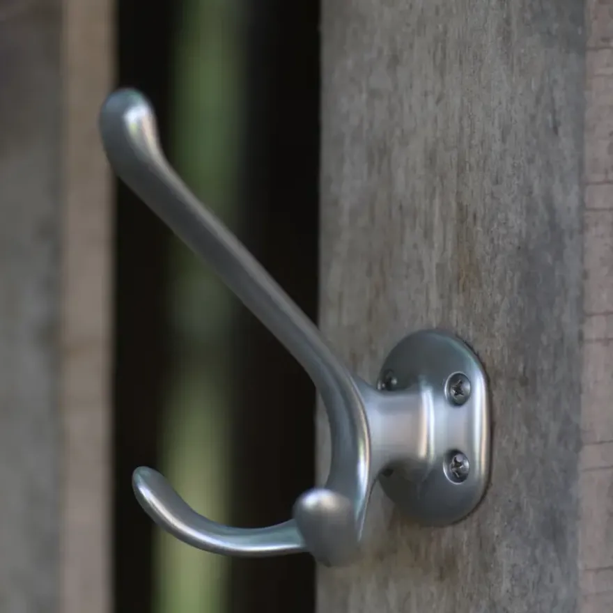 Hermeta garderobe hoed- en jashaak dubbel naturel