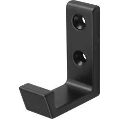 Hermeta garderobe jashaak mat zwart – geschikt voor lattenwand 1,7 cm – 1 stuk
