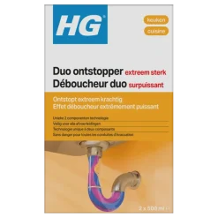 HG duo ontstopper 2 stuks 500 ml