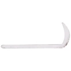 Hockeystickprofiel kunststof wit 8x21 mm lengte 260 cm