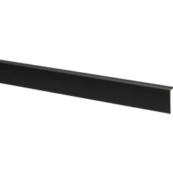 Hockeystickprofiel kunststof zwart 8x21 mm lengte 260 cm