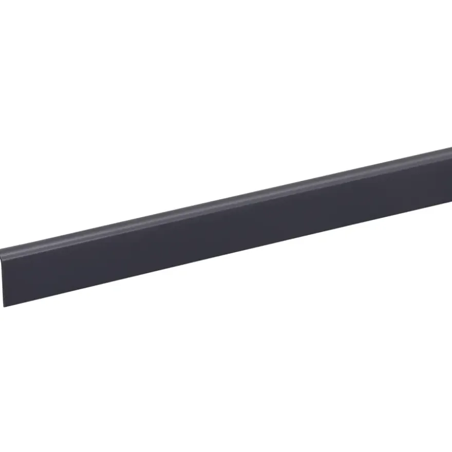 Hockeystickprofiel kunststof antraciet 8x21 mm 260cm