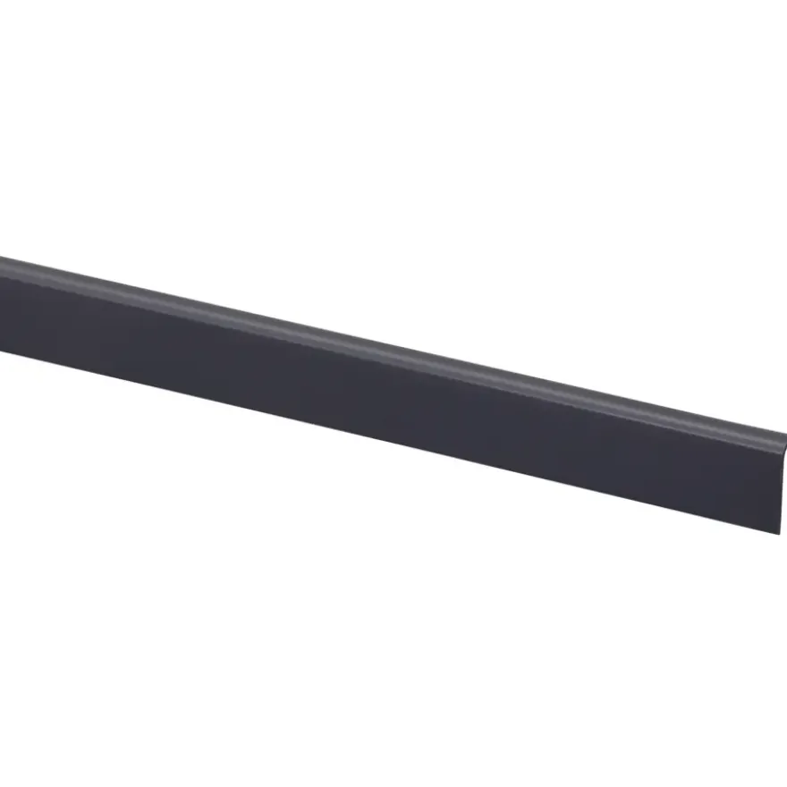 Hockeystickprofiel kunststof antraciet 8x21 mm 260cm