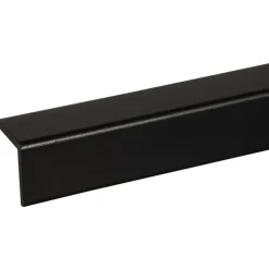 Hoeklat grenen gelakt zwart 34x34mm 270cm