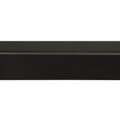 Hoeklat grenen gelakt zwart 34x34mm 270cm