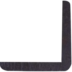 Hoeklat grenen gelakt zwart 34x34mm 270cm