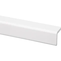 Hoeklat grenen wit gelakt 27x27mm 270cm