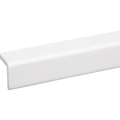 Hoeklat grenen wit gelakt 27x27mm 270cm