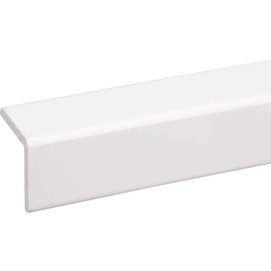Hoeklat grenen wit gelakt 34x34mm 270cm