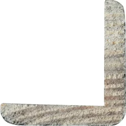 Hoeklat grenen zwart gelakt 27x27mm 270cm