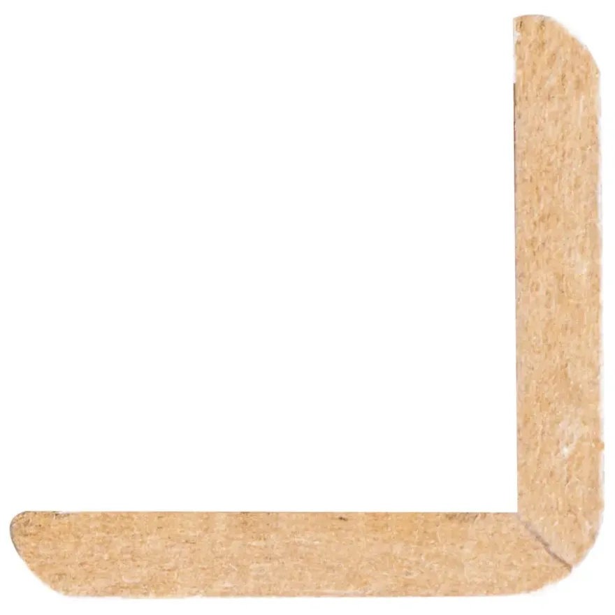 Hoeklat MDF zelfklevend 27x27 mm lengte 260 cm gegrond