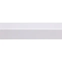 Hoeklat zelfklevend MDF wit folie 33x33 mm 260 cm