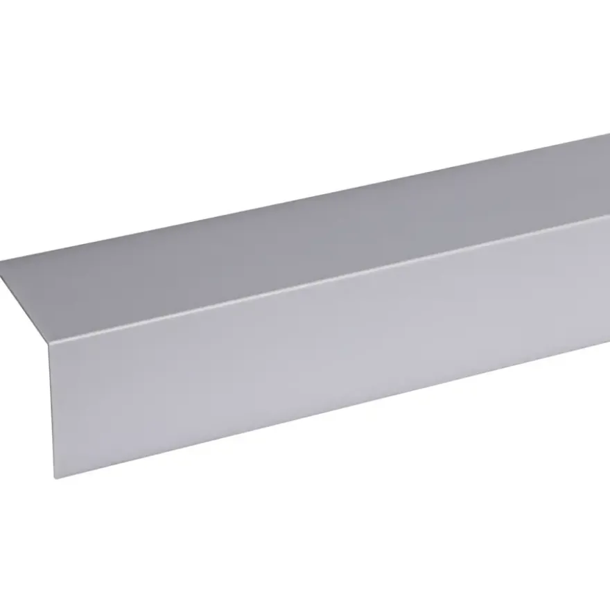 Hoekprofiel kunststof RVS look zelfklevend 40x40mm 260cm