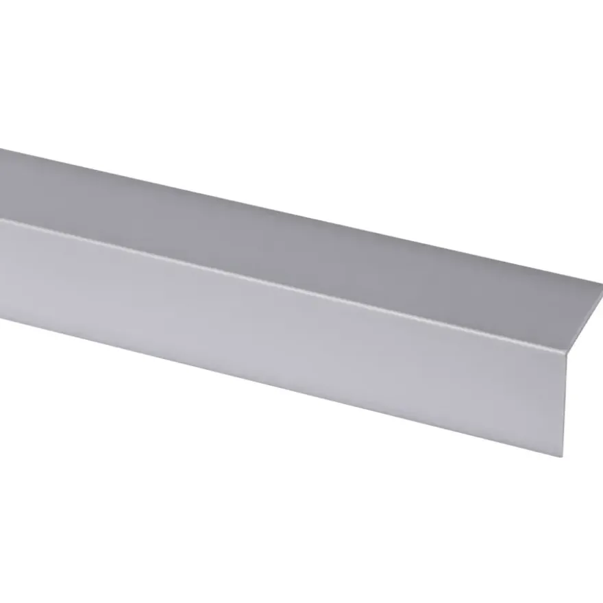 Hoekprofiel kunststof RVS look zelfklevend 30x30mm 260cm