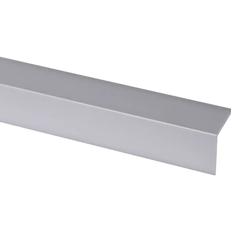Hoekprofiel kunststof RVS look zelfklevend 30x30mm 260cm