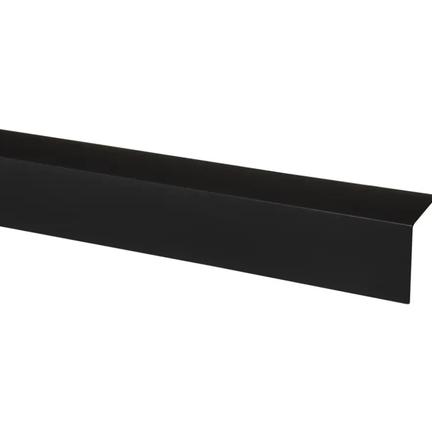 Hoekprofiel kunststof zwart 50x50mm 260 cm