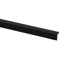 Hoekprofiel zwart 15x15mm 260cm zelfklevend