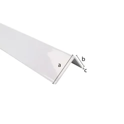 Hoekprofiel aluminium wit 15x15x1x2600mm