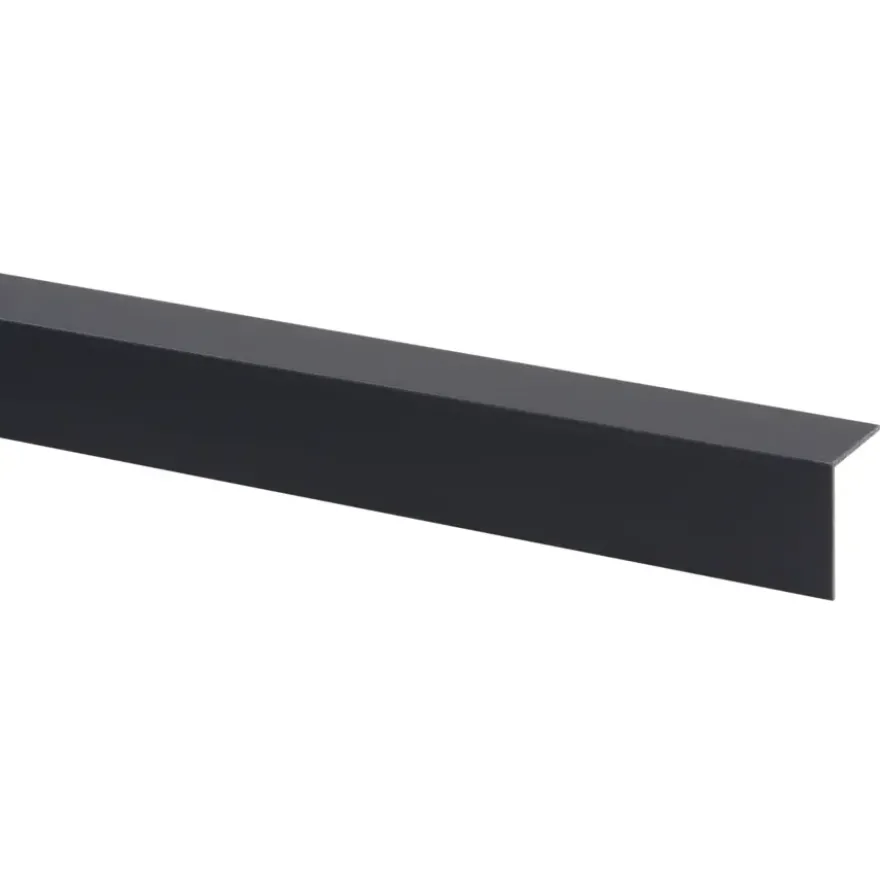 Hoekprofiel kunststof antraciet 30x30 mm 260 cm