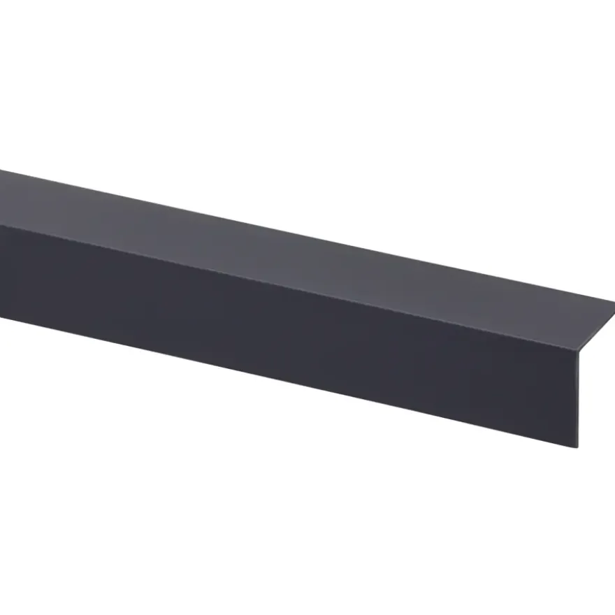 Hoekprofiel kunststof antraciet 30x30 mm 260 cm