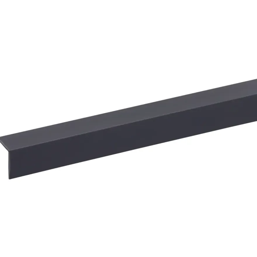 Hoekprofiel kunststof antraciet 20x20 mm 260 cm