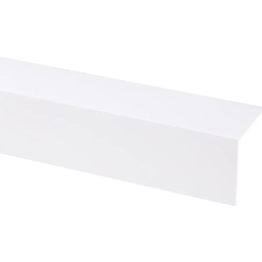 Hoekprofiel kunststof wit 50x50 mm 260 cm