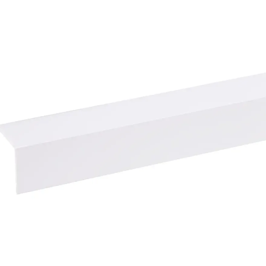 Hoekprofiel kunststof wit 30x30 mm 260 cm