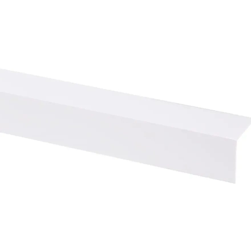 Hoekprofiel kunststof wit 30x30 mm 260 cm