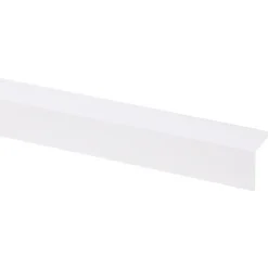 Hoekprofiel kunststof wit 25x25 mm 260 cm