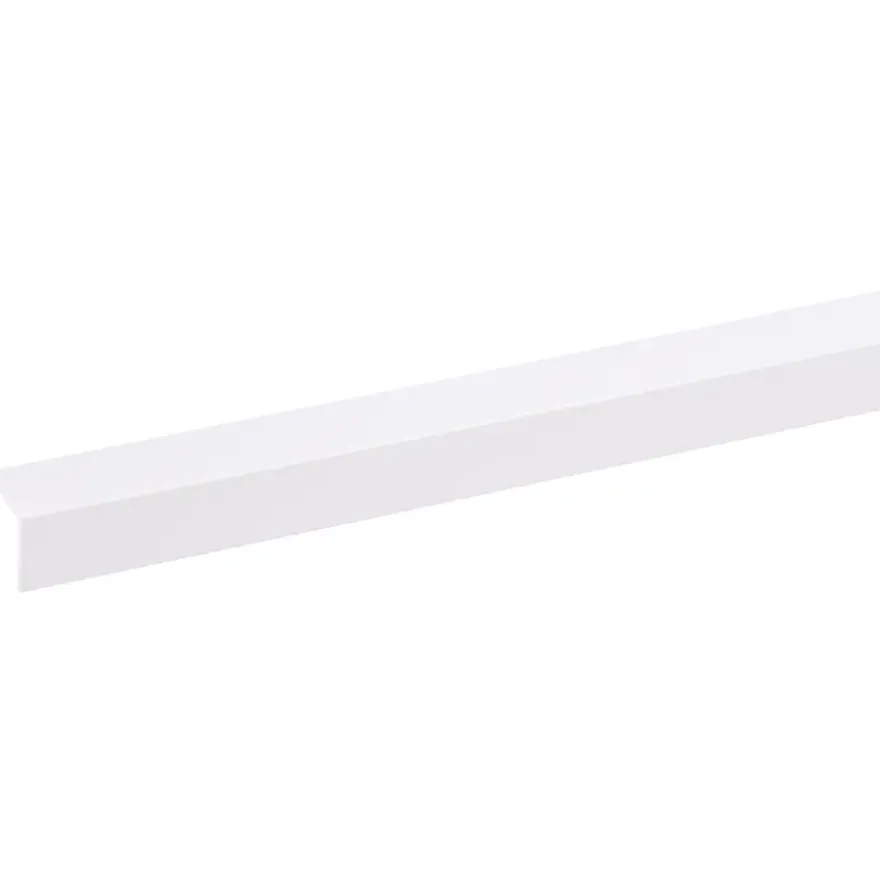 Hoekprofiel kunststof wit 15x15 mm 260 cm