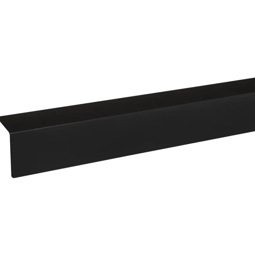 Hoekprofiel kunststof zwart 40x40mm 260 cm