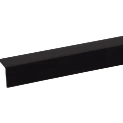Hoekprofiel kunststof zwart 20x20 mm 260 cm