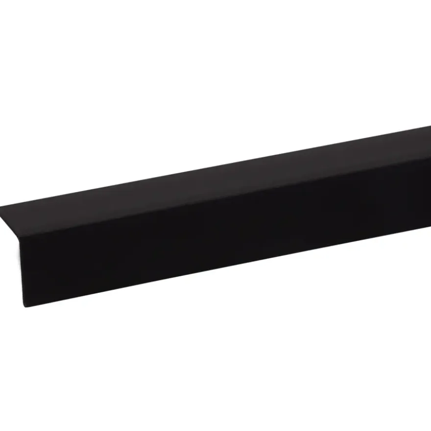 Hoekprofiel kunststof zwart 20x20 mm 260 cm