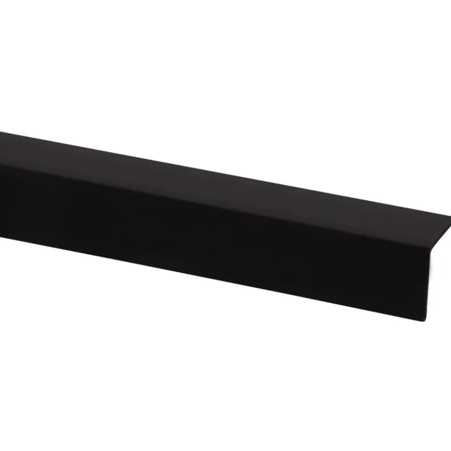 Hoekprofiel kunststof zwart 20x20 mm 260 cm