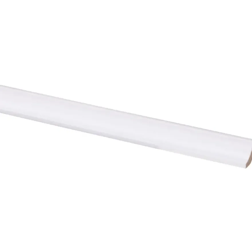 Hollat MDF 13x13 mm wit gegrond lengte 260 cm
