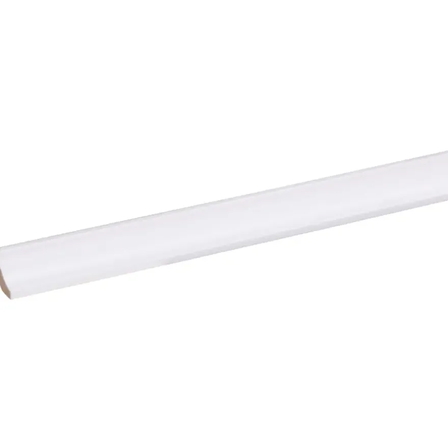 Hollat MDF 13x13 mm wit gegrond lengte 260 cm