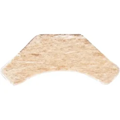 Hollat MDF 13x13 mm wit gegrond lengte 260 cm