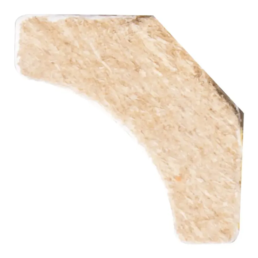 Hollat MDF zelfklevend 13x13 mm wit lengte 260 cm