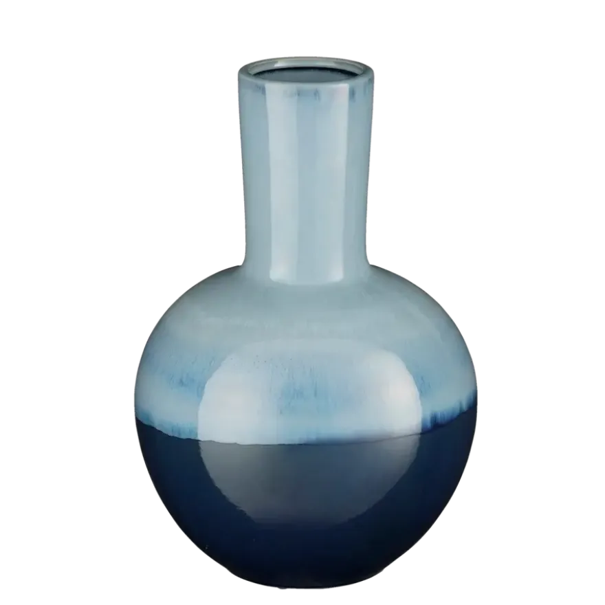 Holm vaas blauw - h42xd28,5cm