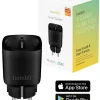 Hombli Slim Stopcontact Zwart