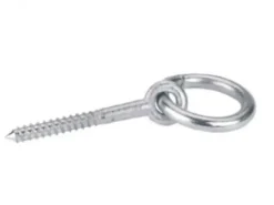 Houtdraadbout + Ring6Mm Rvs316