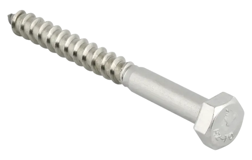 Houtdraadbout rvs M8x50 mm 15 stuks
