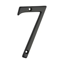 Huiscijfer 7 aluminium zwart