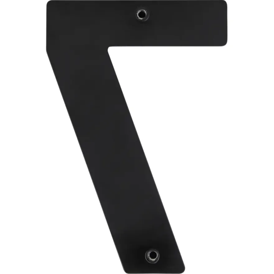 Huiscijfer 7 Zwart RVS 15 x 10 cm