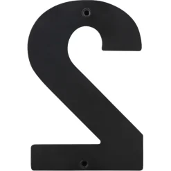 Huiscijfer 2 Zwart RVS 15 x 10 cm