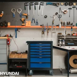 Hyundai gereedschapswagen met 7 lades incl. 175-delige gereedschapsset