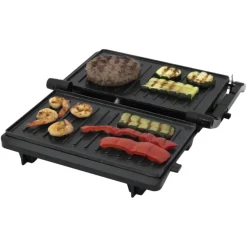 Inventum CG616 Contactgrill – 23,5x14,5 cm – 750W – RVS/Zwart